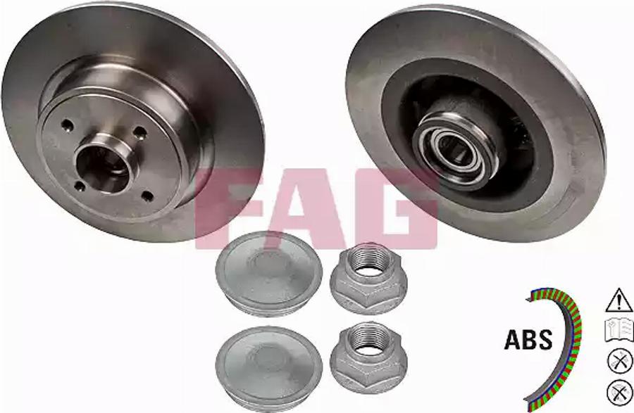 FAG 713 6309 60 - Brake Disc autospares.lv