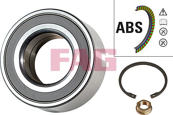 FAG 713 6307 60 - Wheel hub, bearing Kit autospares.lv