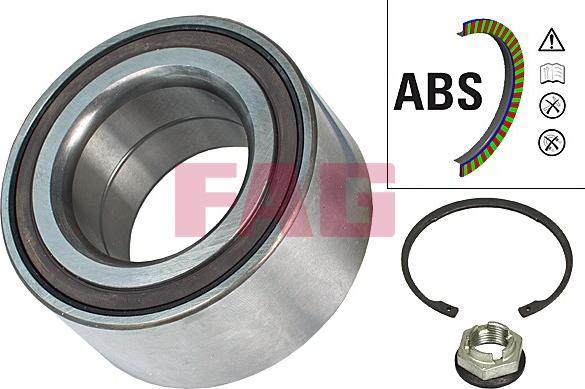 FAG 713 6204 20 - Wheel hub, bearing Kit autospares.lv