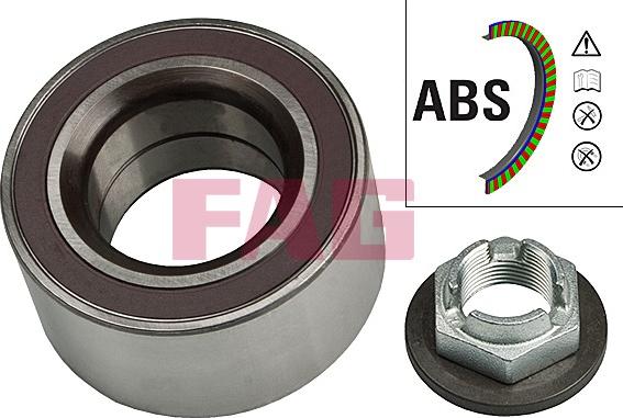 FAG 713 6784 10 - Wheel hub, bearing Kit autospares.lv