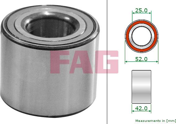 FAG 713 2040 10 - Wheel Bearing autospares.lv