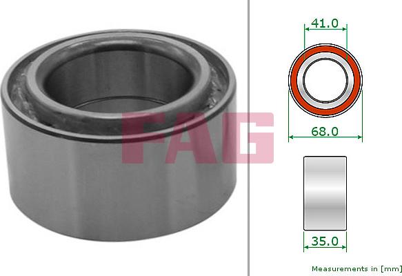 FAG 713 2056 10 - Wheel Bearing autospares.lv