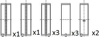 FAI AutoParts BM1039-025 - Main Bearings, crankshaft autospares.lv