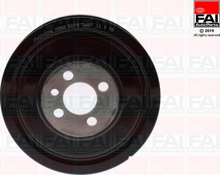 FAI AutoParts FVD1078 - Belt Pulley, crankshaft autospares.lv