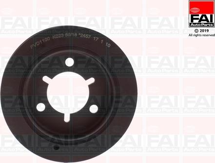 FAI AutoParts FVD1100 - Belt Pulley, crankshaft autospares.lv