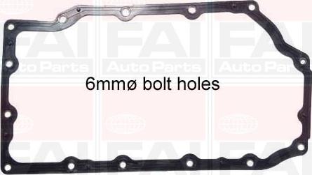 FAI AutoParts SG512 - Gasket, oil sump autospares.lv