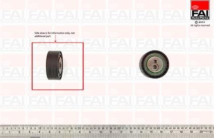 FAI AutoParts T9604 - Pulley, v-ribbed belt autospares.lv