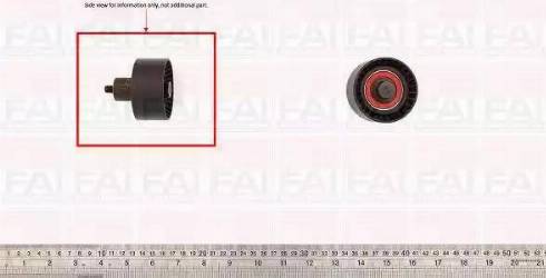 FAI AutoParts T9348 - Deflection / Guide Pulley, timing belt autospares.lv