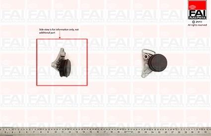 FAI AutoParts T1000 - Pulley, v-ribbed belt autospares.lv