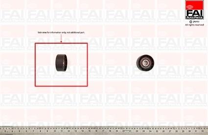 FAI AutoParts T1017 - Pulley, v-ribbed belt autospares.lv