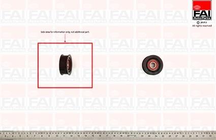 FAI AutoParts T1032 - Pulley, v-ribbed belt autospares.lv