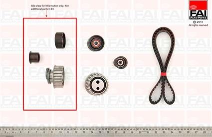 FAI AutoParts TBK03 - Timing Belt Set autospares.lv