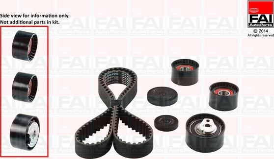 FAI AutoParts TBK354 - Timing Belt Set autospares.lv