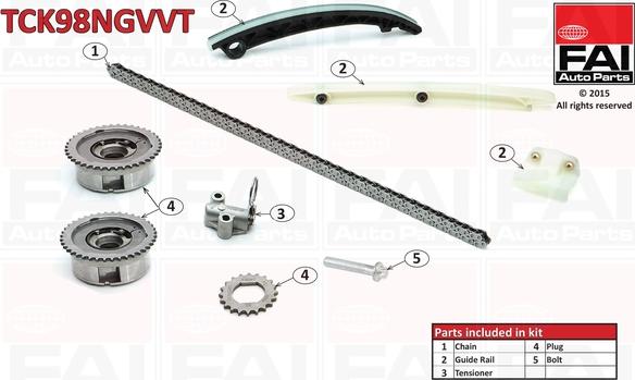 FAI AutoParts TCK98NGVVT - Timing Chain Kit autospares.lv