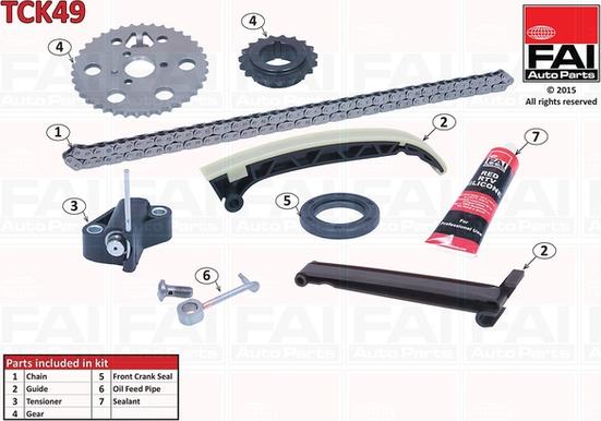 FAI AutoParts TCK49 - Timing Chain Kit autospares.lv