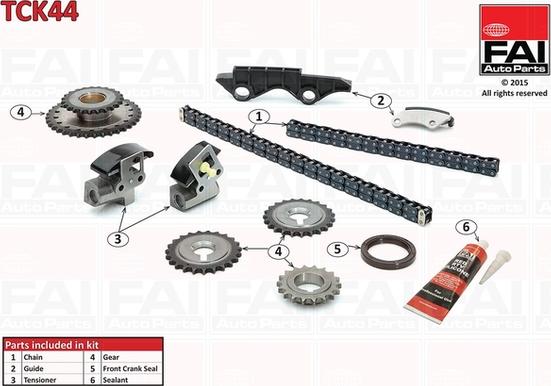 FAI AutoParts TCK44 - Timing Chain Kit autospares.lv