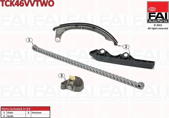 FAI AutoParts TCK46VVTWO - Timing Chain Kit autospares.lv