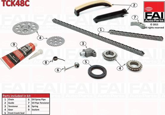 FAI AutoParts TCK48C - Timing Chain Kit autospares.lv