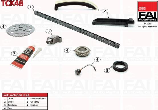 FAI AutoParts TCK48 - Timing Chain Kit autospares.lv