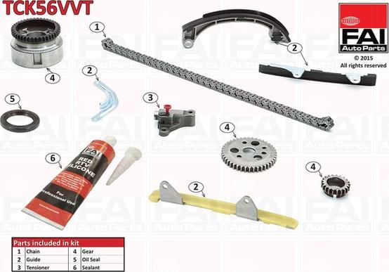 FAI AutoParts TCK56VVT - Timing Chain Kit autospares.lv