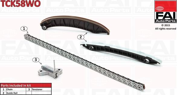 FAI AutoParts TCK58WO - Timing Chain Kit autospares.lv