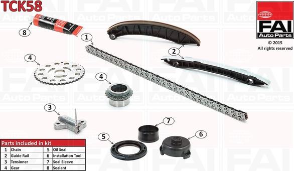 FAI AutoParts TCK58 - Timing Chain Kit autospares.lv