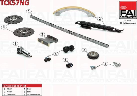 FAI AutoParts TCK57NG - Timing Chain Kit autospares.lv