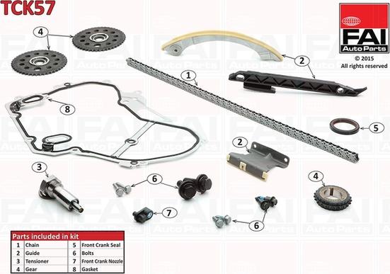 FAI AutoParts TCK57 - Timing Chain Kit autospares.lv