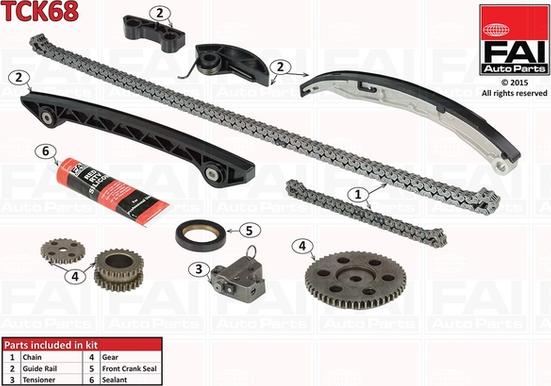 FAI AutoParts TCK68 - Timing Chain Kit autospares.lv