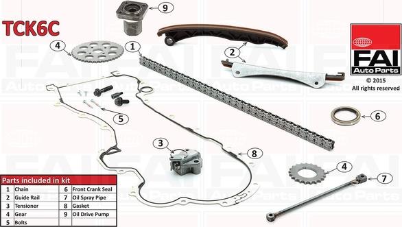 FAI AutoParts TCK6C - Timing Chain Kit autospares.lv