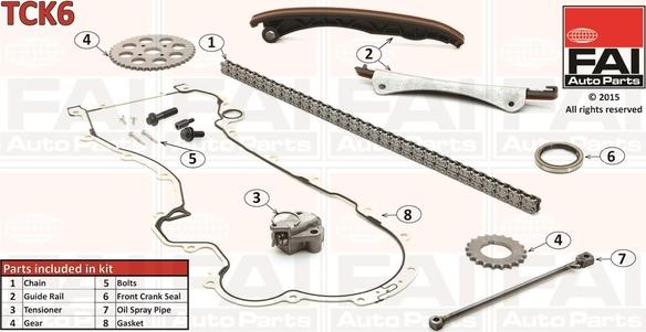 FAI AutoParts TCK6 - Timing Chain Kit autospares.lv