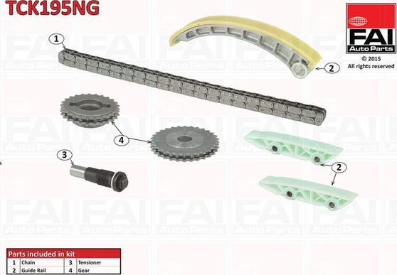 FAI AutoParts TCK195NG - Timing Chain Kit autospares.lv