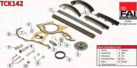 FAI AutoParts TCK142 - Timing Chain Kit autospares.lv