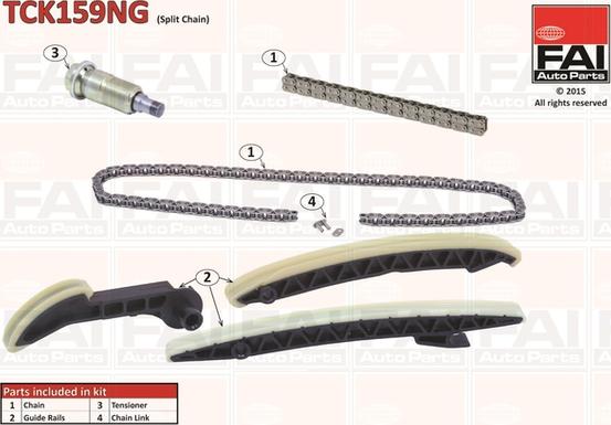 FAI AutoParts TCK159NG - Timing Chain Kit autospares.lv