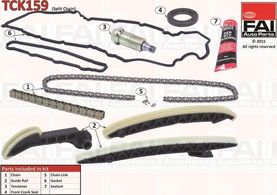 FAI AutoParts TCK159 - Timing Chain Kit autospares.lv