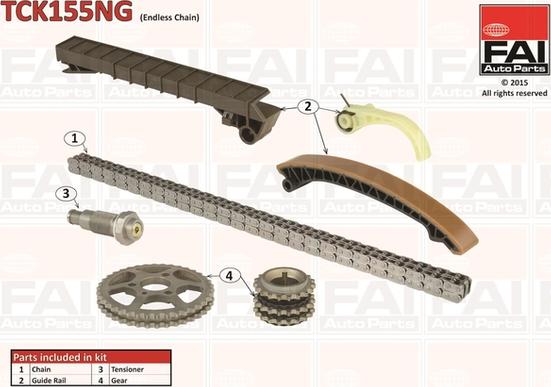 FAI AutoParts TCK155NG - Timing Chain Kit autospares.lv