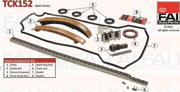 FAI AutoParts TCK152 - Timing Chain Kit autospares.lv