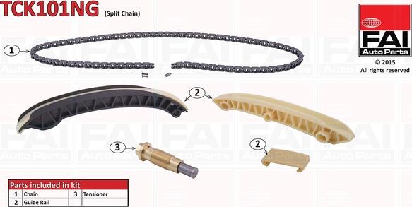 FAI AutoParts TCK101NG - Timing Chain Kit autospares.lv