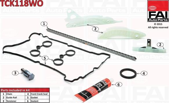 FAI AutoParts TCK118WO - Timing Chain Kit autospares.lv