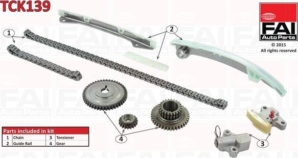 FAI AutoParts TCK139 - Timing Chain Kit autospares.lv