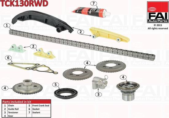 FAI AutoParts TCK130RWD - Timing Chain Kit autospares.lv