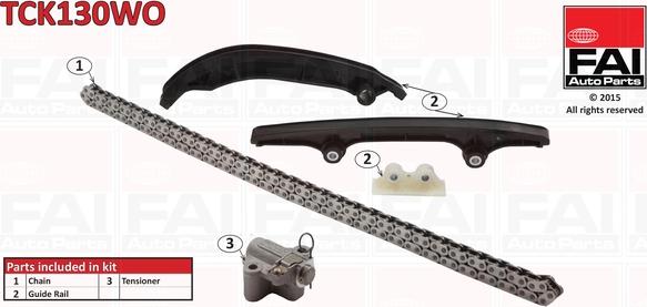 FAI AutoParts TCK130WO - Timing Chain Kit autospares.lv