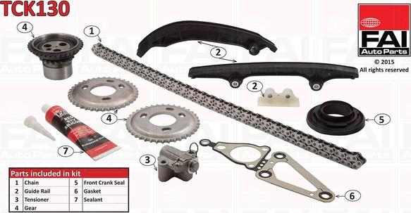 FAI AutoParts TCK130 - Timing Chain Kit autospares.lv