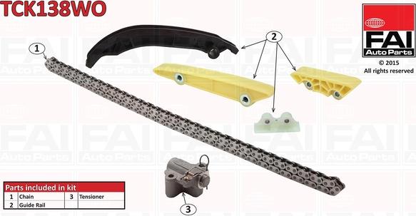 FAI AutoParts TCK138WO - Timing Chain Kit autospares.lv