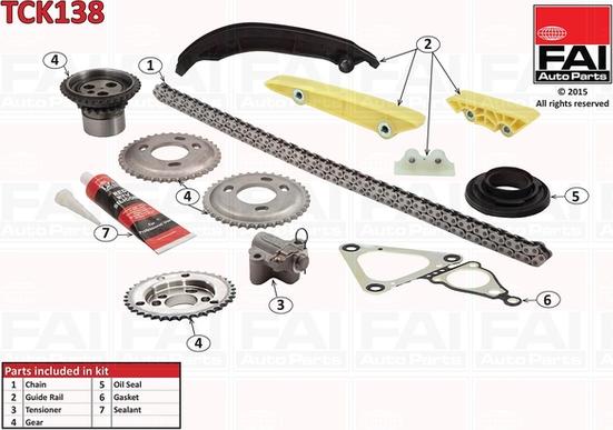 FAI AutoParts TCK138 - Timing Chain Kit autospares.lv