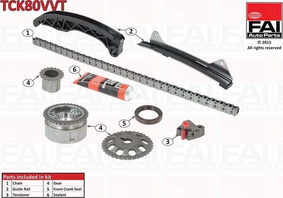 FAI AutoParts TCK80VVT - Timing Chain Kit autospares.lv