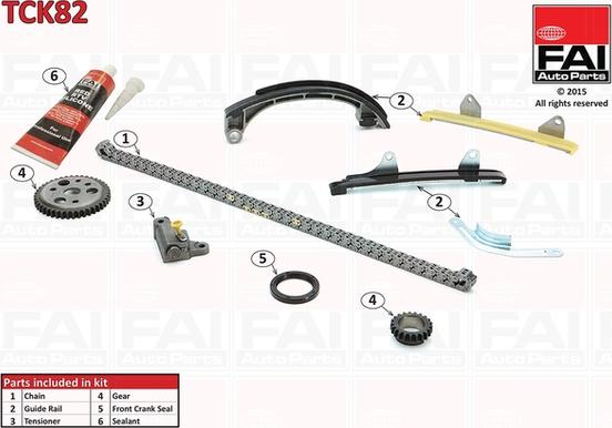 FAI AutoParts TCK82 - Timing Chain Kit autospares.lv