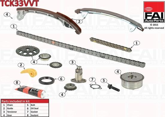 FAI AutoParts TCK33VVT - Timing Chain Kit autospares.lv