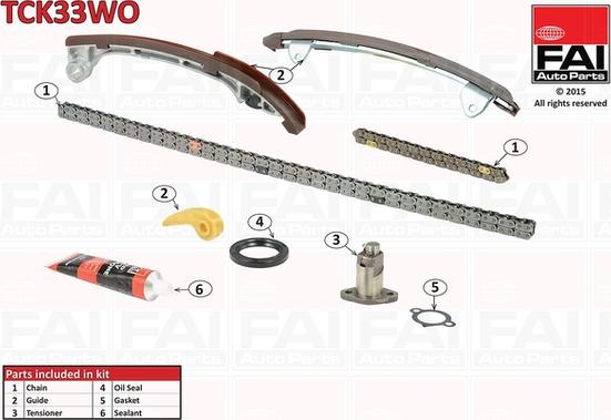 FAI AutoParts TCK33WO - Timing Chain Kit autospares.lv