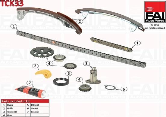 FAI AutoParts TCK33 - Timing Chain Kit autospares.lv